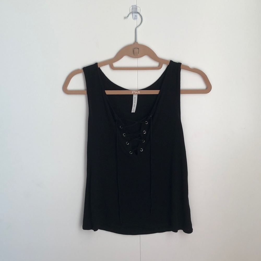 Active USA Black Tank Top